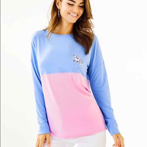 Lilly Pulitzer Finn top ruff night - Picture 2 of 2